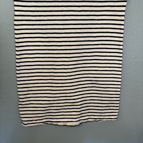 Boden Navy White Stripe Crewneck Mini Dress Short Sleeve Sz 6 Preppy Casual Boho - Picture 8 of 10